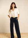 Grace & Mila India woven top Ecru