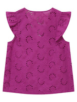 Grace & Mila Jordi Woven Top Pivoine