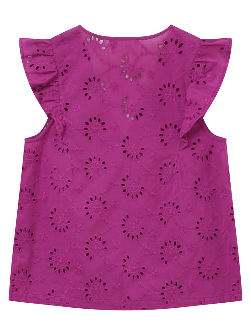 Grace & Mila Jordi Woven Top Pivoine