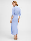 Gustav Denmark Britney Long Bias Cut Dress Xenon Blue