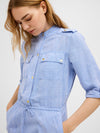 Gustav Denmark Britney Long Bias Cut Dress Xenon Blue