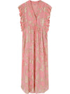 Gustav Coral Long Dress Quartz Pink