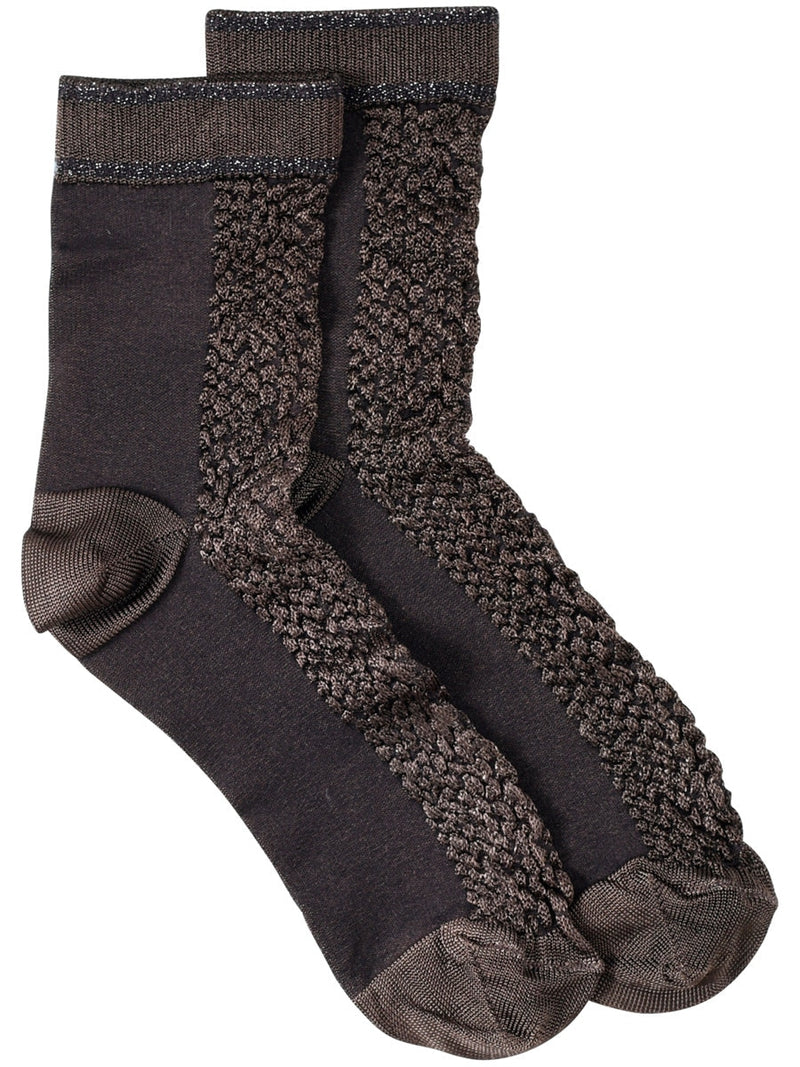 Gustav Denmark Havana Viscose Socks Animal Fur
