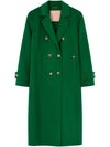 Gustav Denmark Janice Wool Coat Emerald Green