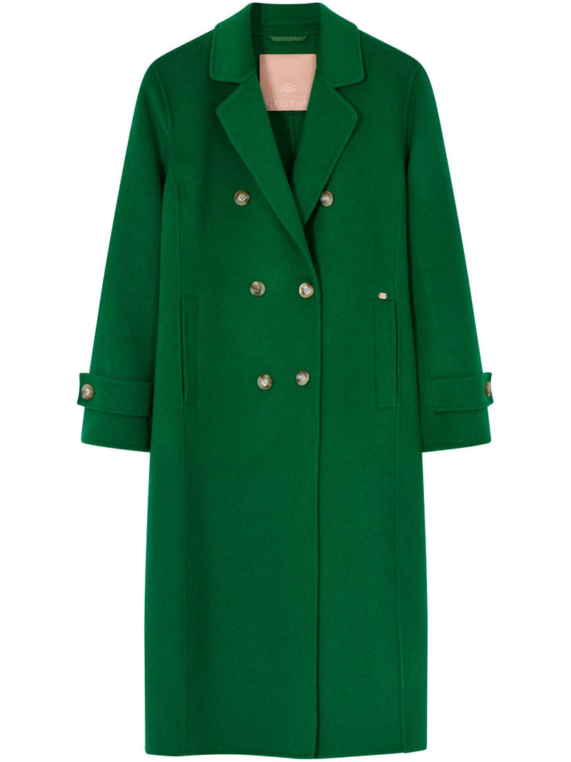 Gustav Denmark Janice Wool Coat Emerald Green