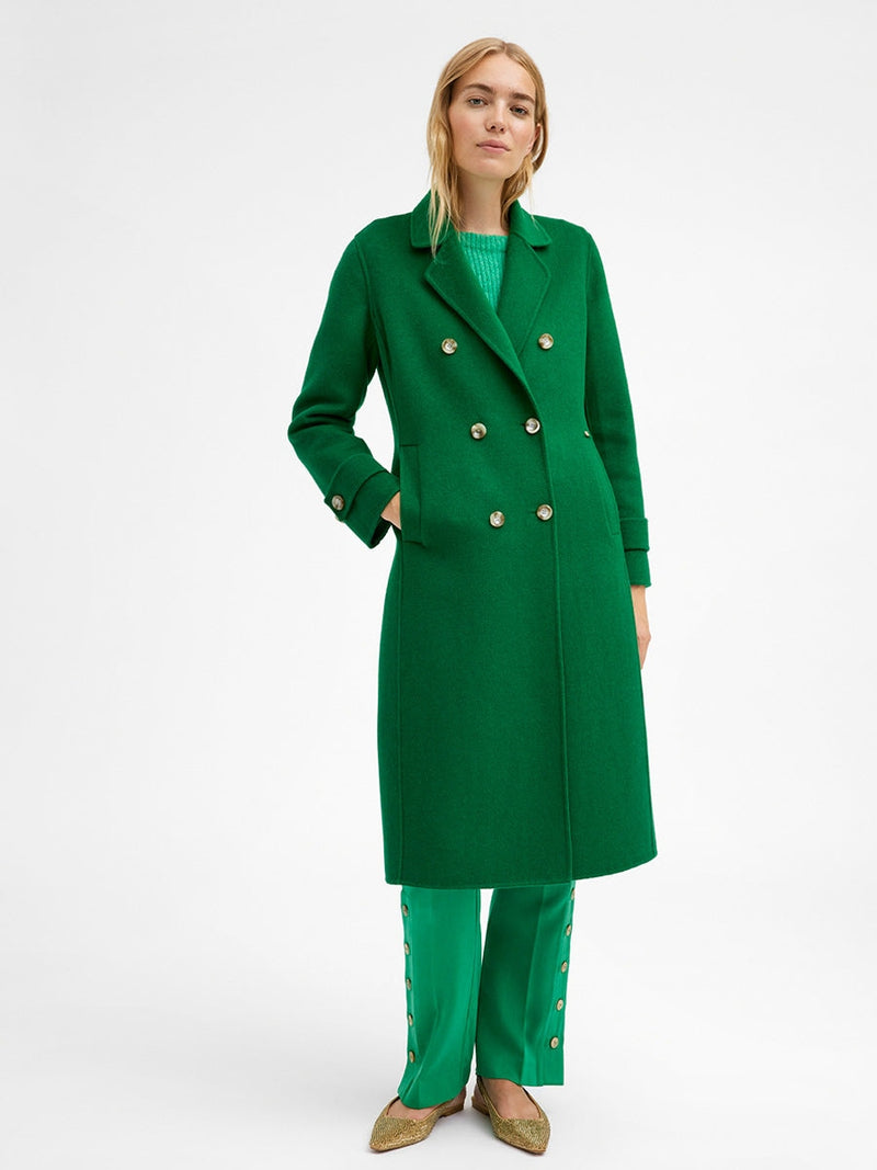 Gustav Denmark Janice Wool Coat Emerald Green