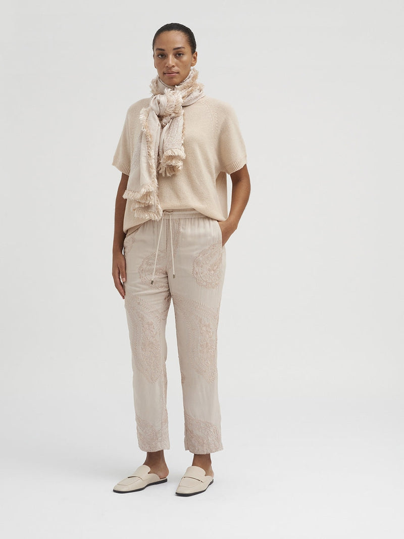 Gustav Denmark JOORY scarf ivory hiekka