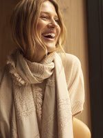 Gustav Denmark JOORY scarf ivory hiekka