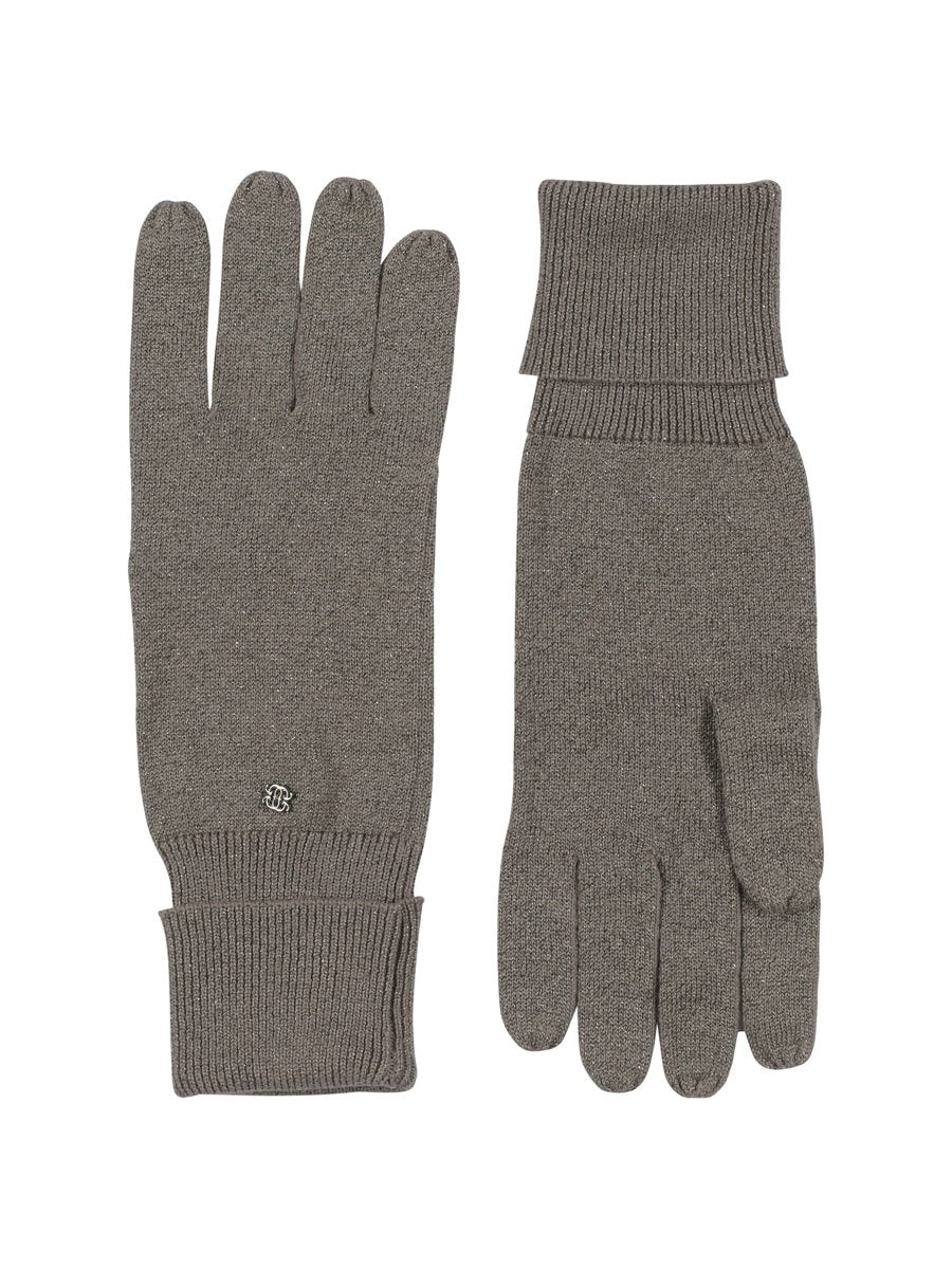 Gustav RUBY knitted gloves värissä elephant