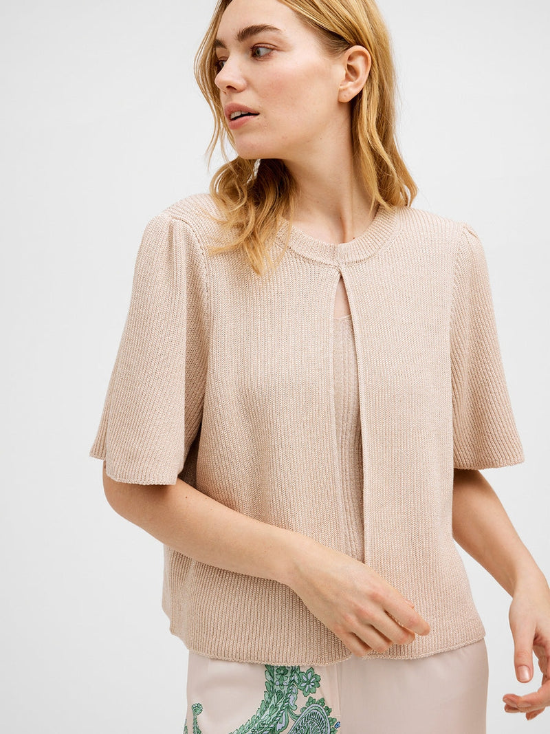 Gustav Denmark Trix A-Shaped Cardigan Cream Tan