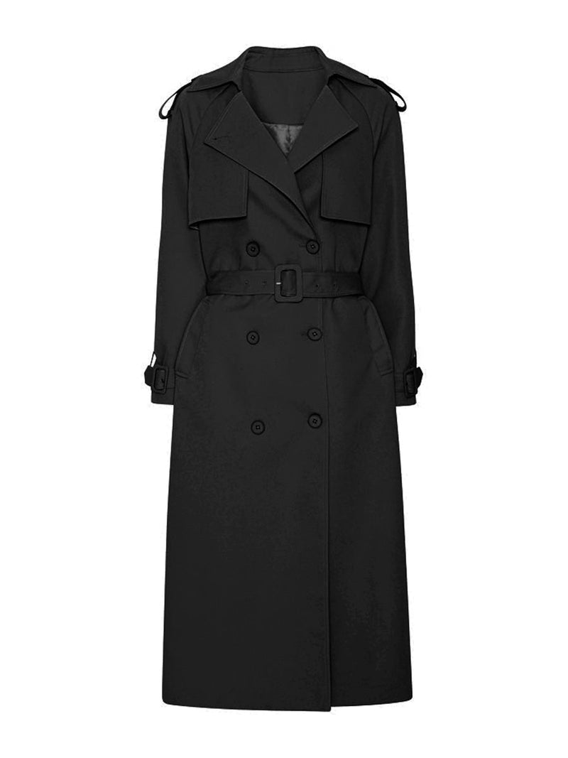 Hunkon Terry trenchcoat Black