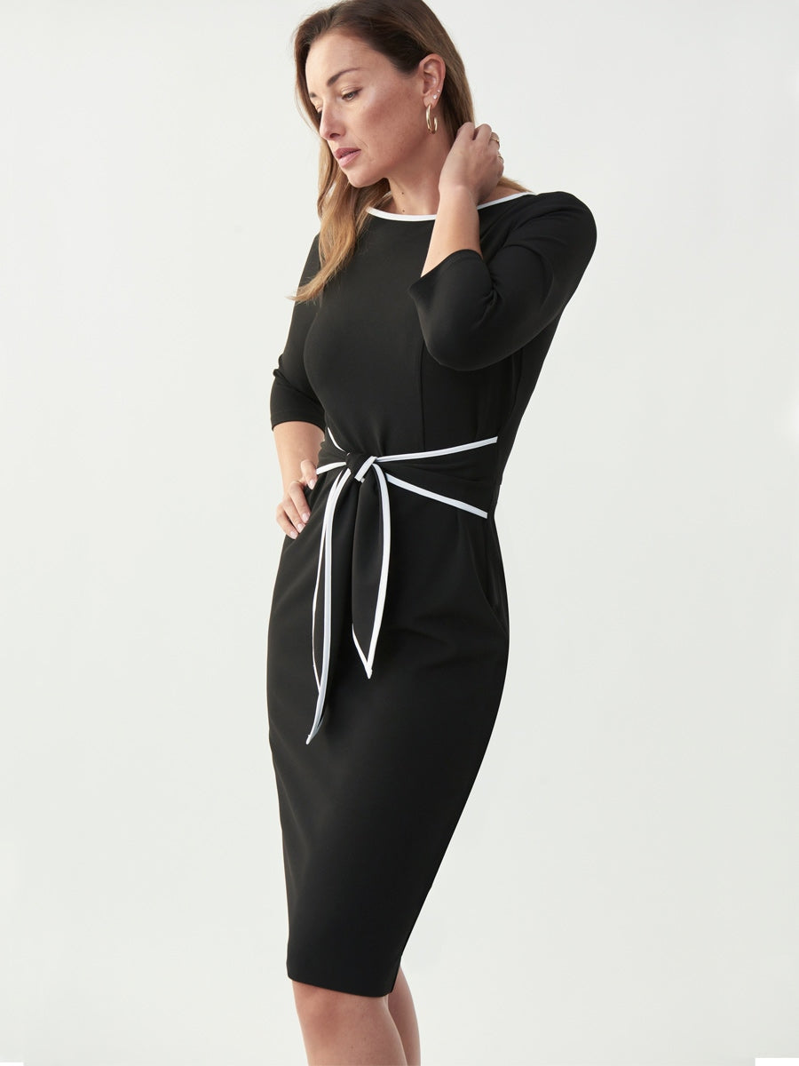 Joseph Ribkoff GABBY dress black off white