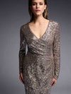 Joseph Ribkoff Isabel Dress Silver/Taupe