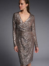 Joseph Ribkoff Isabel Dress Silver/Taupe