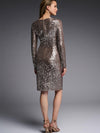 Joseph Ribkoff Isabel Dress Silver/Taupe