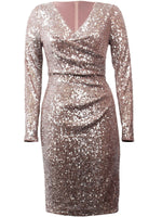 Joseph Ribkoff Isabel Dress Silver/Taupe