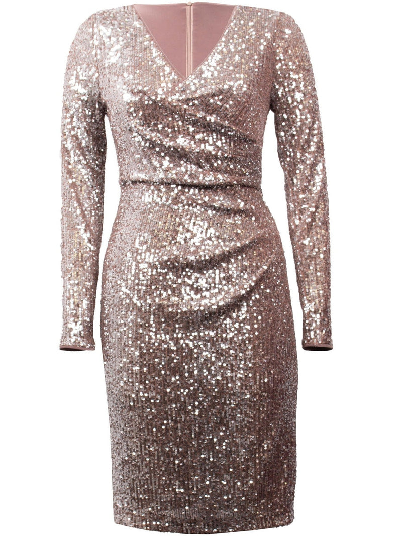 Joseph Ribkoff Isabel Dress Silver/Taupe