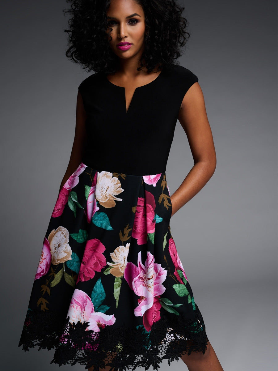 Joseph Ribkoff Ivonne Dress Black Multi