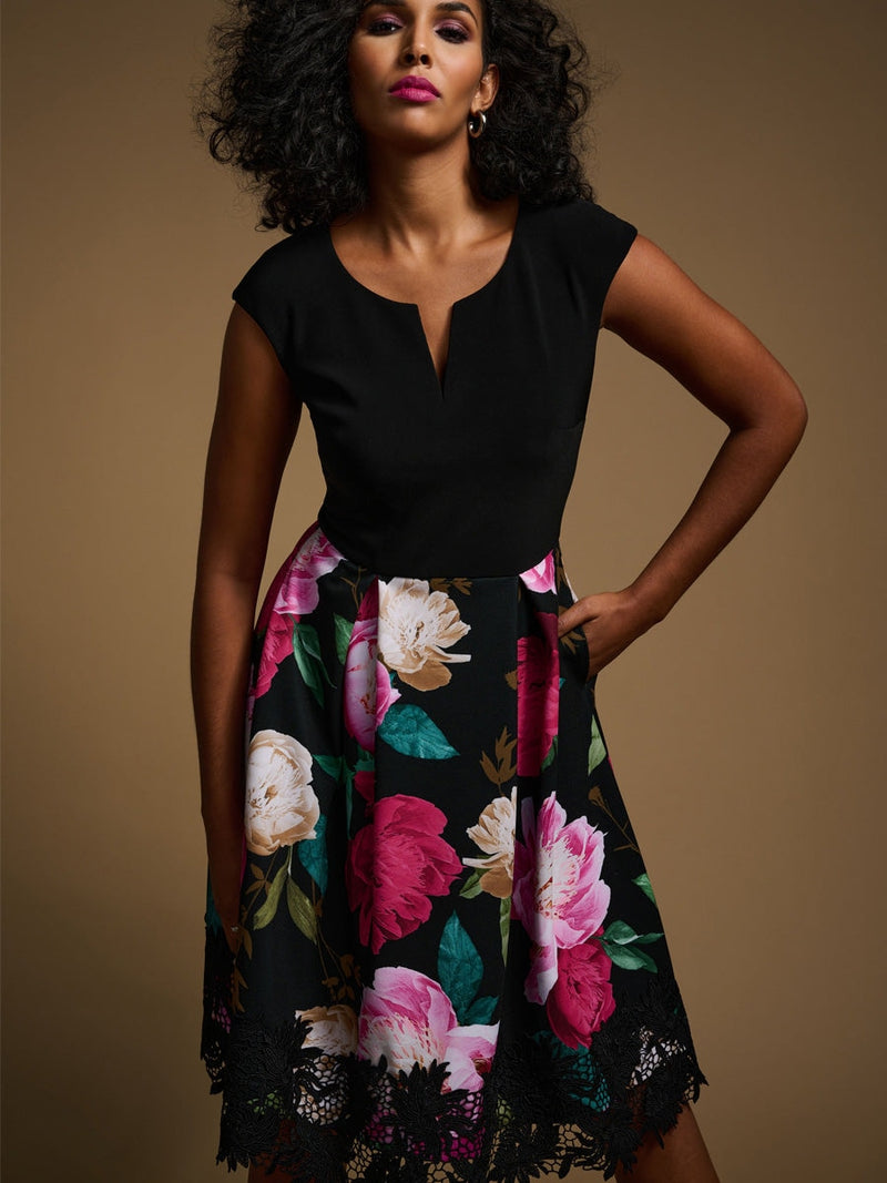 Joseph Ribkoff Ivonne Dress Black Multi