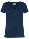 Mos Mosh ARDEN organic V-SS tee navy