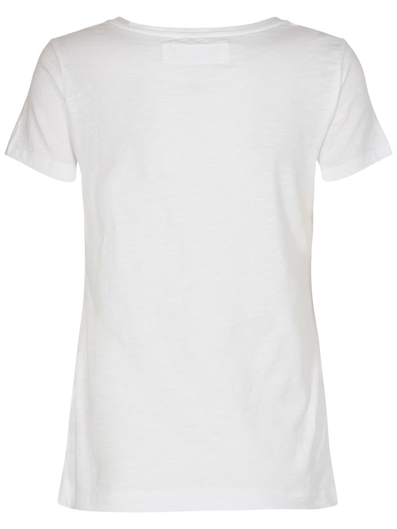 Mos Mosh ARDEN organic V-SS tee white