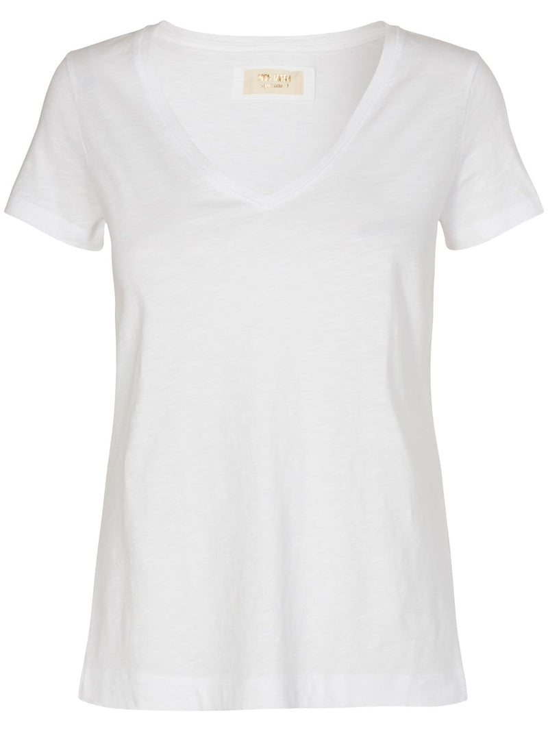 Mos Mosh ARDEN organic V-SS tee white