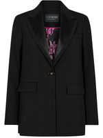 Mos Mosh Bine Leia Satin Blazer Black