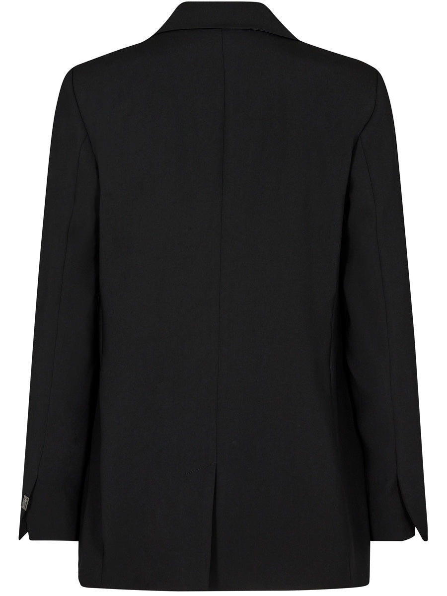 Mos Mosh Bine Leia Satin Blazer Black