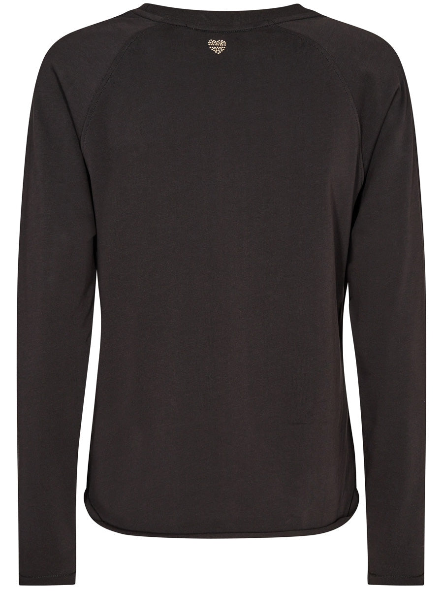 Mos Mosh CICELY O-LS premium tee black