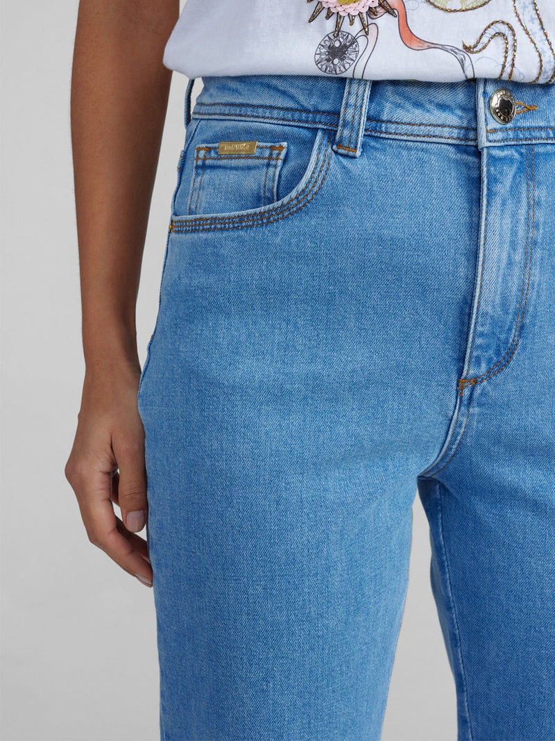 Mos Mosh Jessica Kyoto Flare Jeans Light Blue