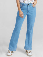 Mos Mosh Jessica Kyoto Flare Jeans Light Blue