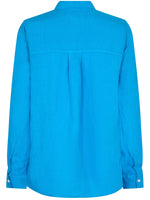 Mos Mosh Karli Linen Shirt Blue Aster