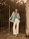 Mos Mosh Karli Linen Shirt Blue Aster