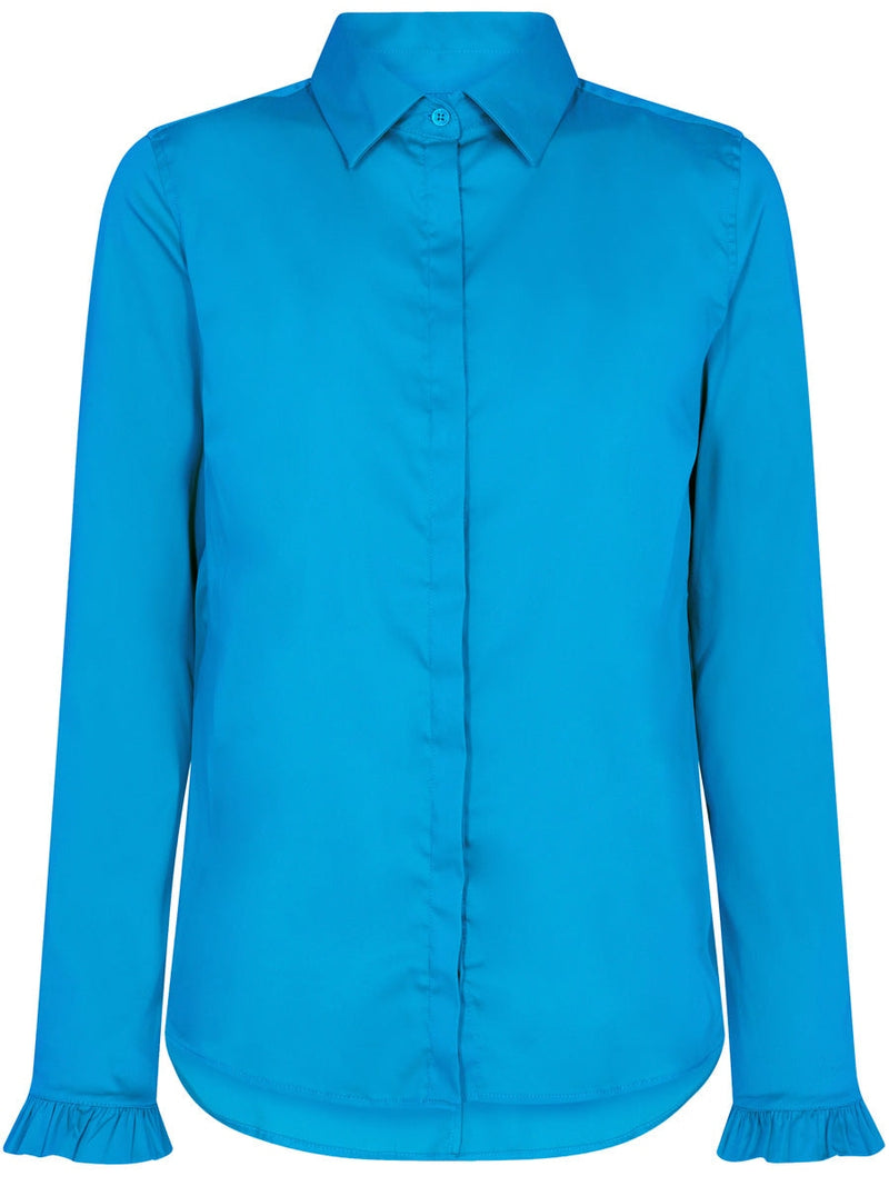 Mos Mosh Mattie Flip Shirt Blue Aster