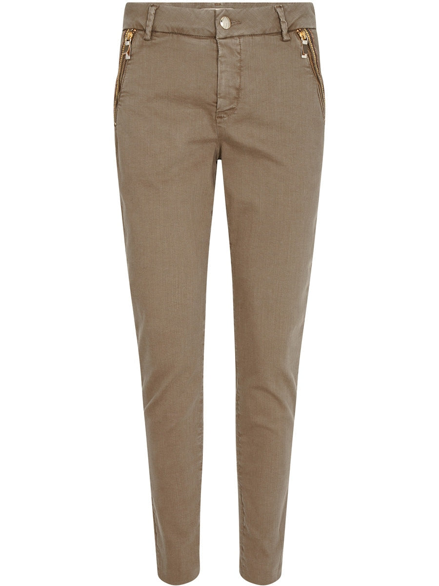 Mos Mosh MILTON glizz pant capers green