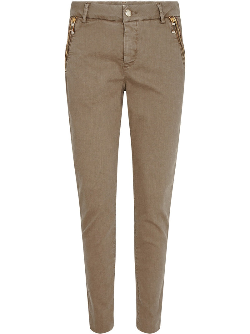 Mos Mosh MILTON glizz pant capers green