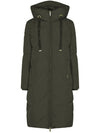Mos Mosh NOVA square down coat värissä vihreä