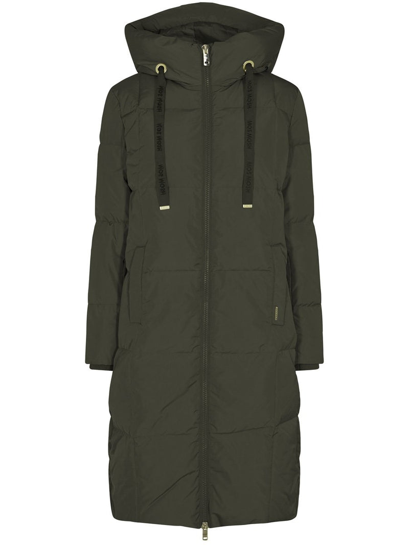Mos Mosh NOVA square down coat värissä vihreä