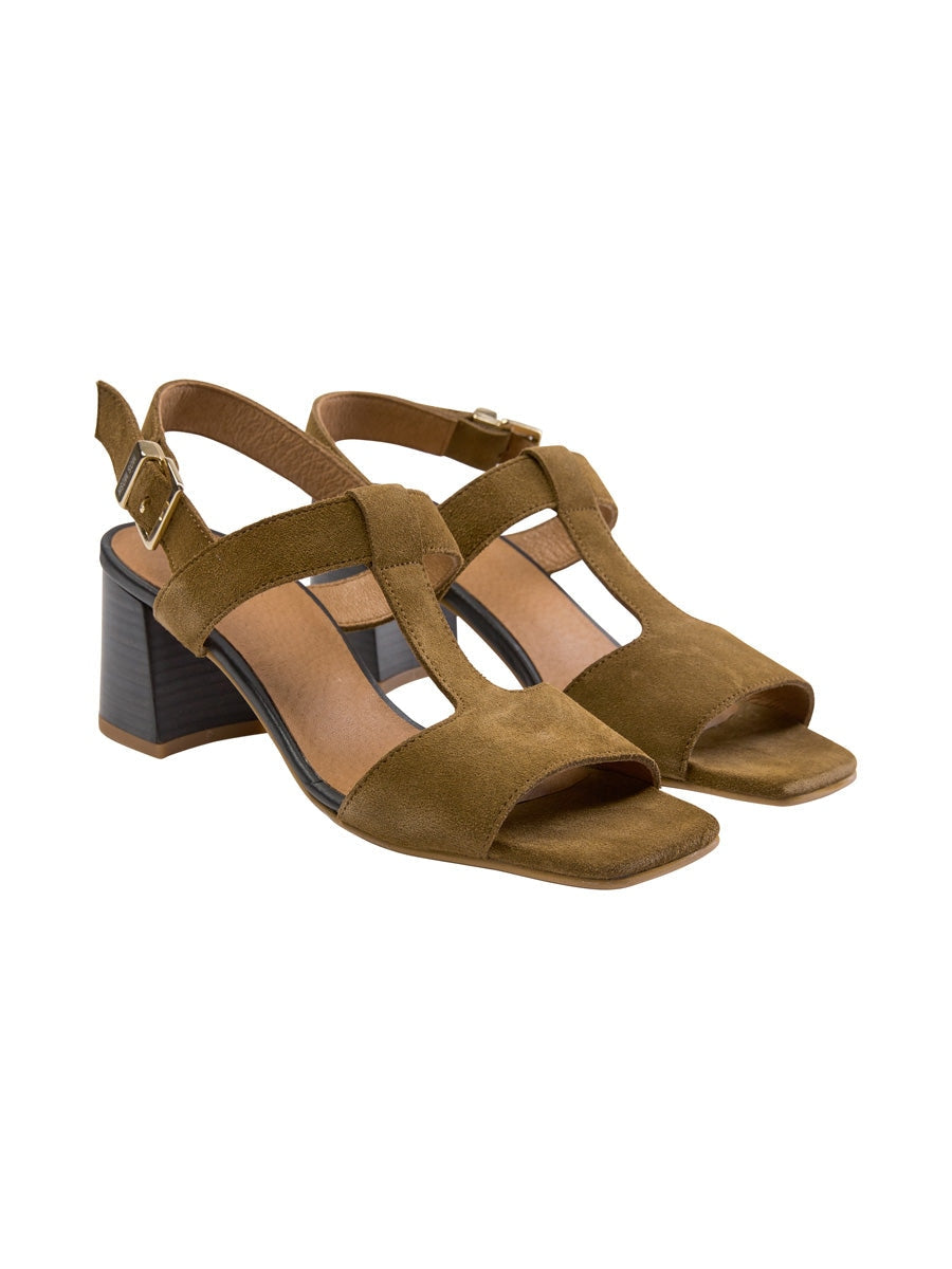 Mos Mosh PALMA block heel cognac