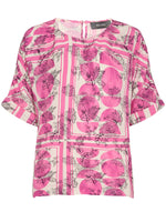 Mos Mosh PALMA bubble blouse wild orchid
