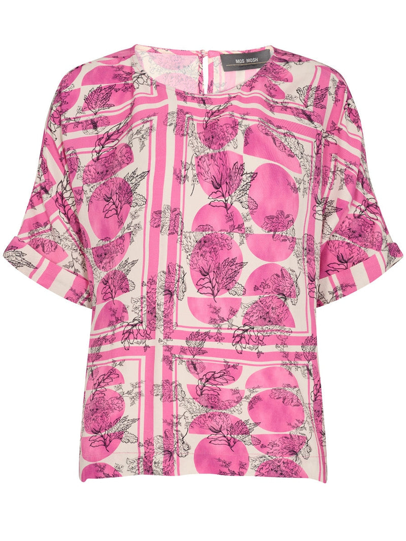 Mos Mosh PALMA bubble blouse wild orchid
