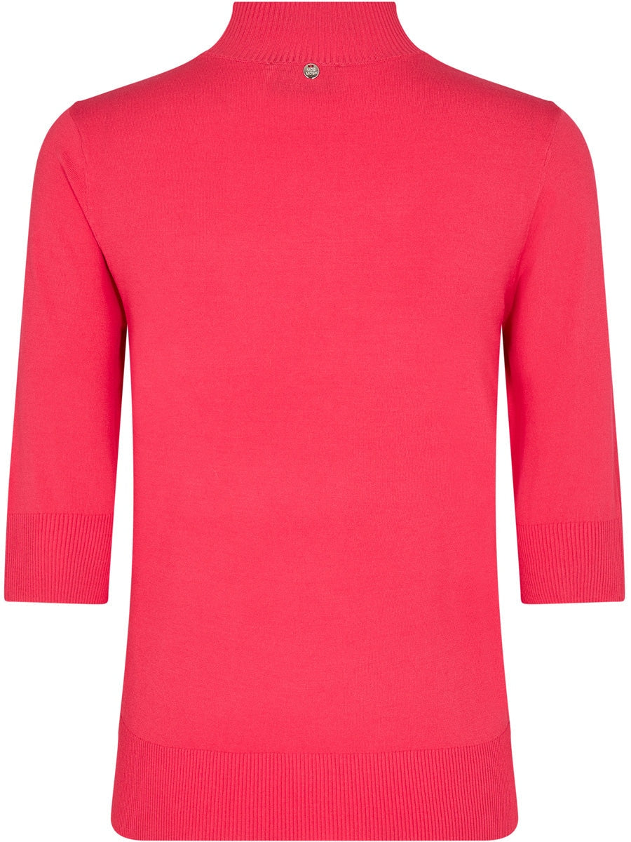 Mos Mosh Trudy Pitch SS Highneck Knit Teaberry