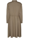 Mos Mosh WANI soft herringbone dress capers green