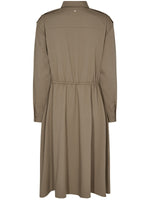 Mos Mosh WANI soft herringbone dress capers green