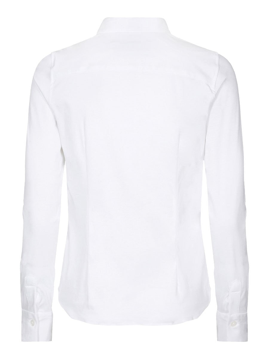 Mos Moshin Tina Jersey shirt värissä White. 