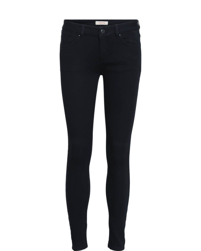 Mos Moshin Victoria Silk Touch jeans värissä Black. 