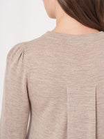 Repeat Cashmere A-line knitted dress stone