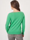 Repeat Cashmere boat neck sweater Basil