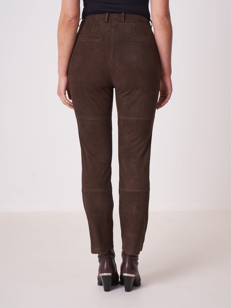 Repeat Cashmere Suede leather pants morro