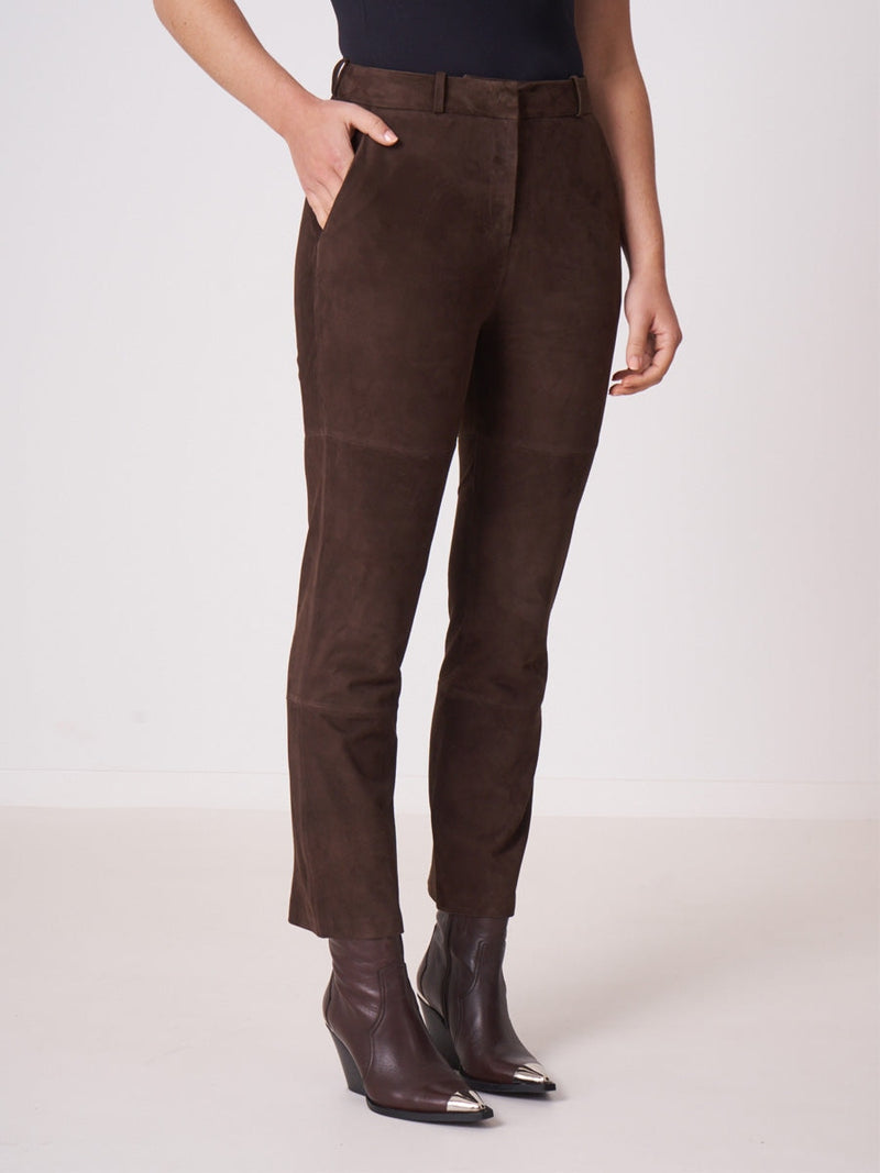 Repeat Cashmere Suede leather pants morro